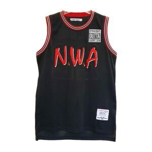 Vtg NWA Basketball Jersey Stitched Dr Dre 22 Straight Outta Compton HGC Mesh L